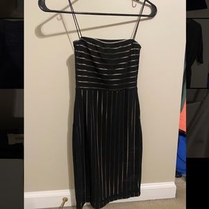Size 2 Black & white PrettyLittleThing Dress
